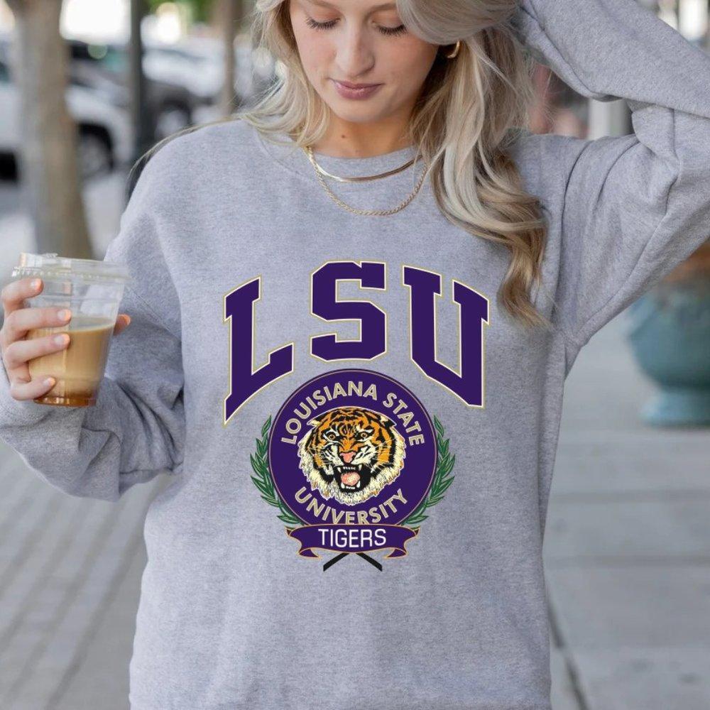 Louisiana State University Tigers Crewneck Unisex Sweatshirt